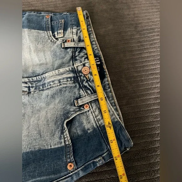 GAP Denim Skirt with - Front Slit - Size 0/25 - Picture 6 of 8